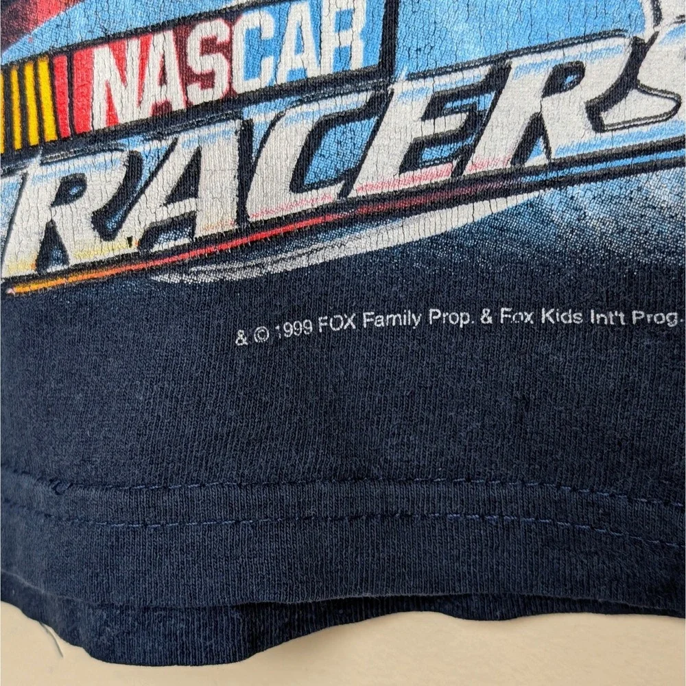 Vintage Nascar Racers Mark McCutchen Charger 1999 Fox‎ Cartoon Shirt Youth 5-6